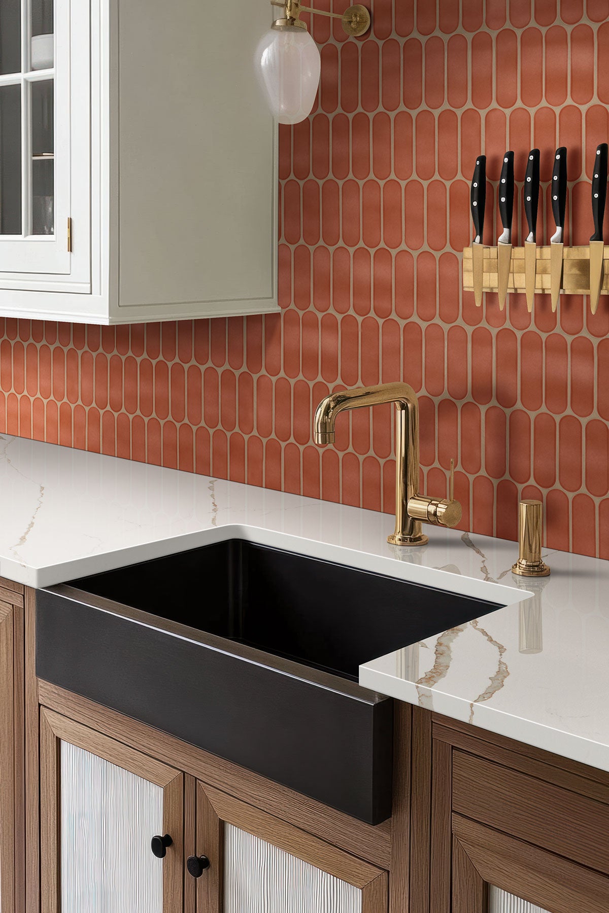 MSI Terra Ellipse Glossy Glass mosaic (SMOT-GLSELIP-TERGLO6MM) – MSI room scene (kitchen)