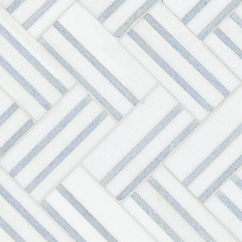 MSI Surfaces Backsplash Geometric Azula Linea Polished Mosaic Tile