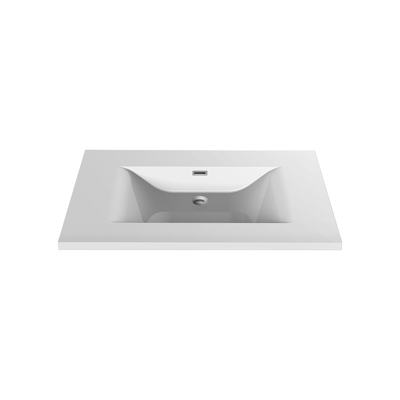 Rubi Make-Up Single Middle Basin White Gloss RMP800CBL
