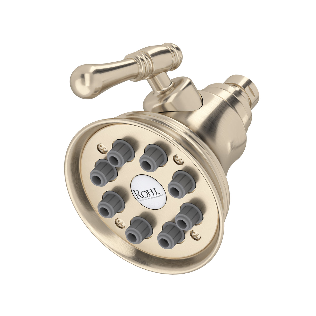 ROHL 4" Multi-Function Showerhead WI0123 - Satin Nickel