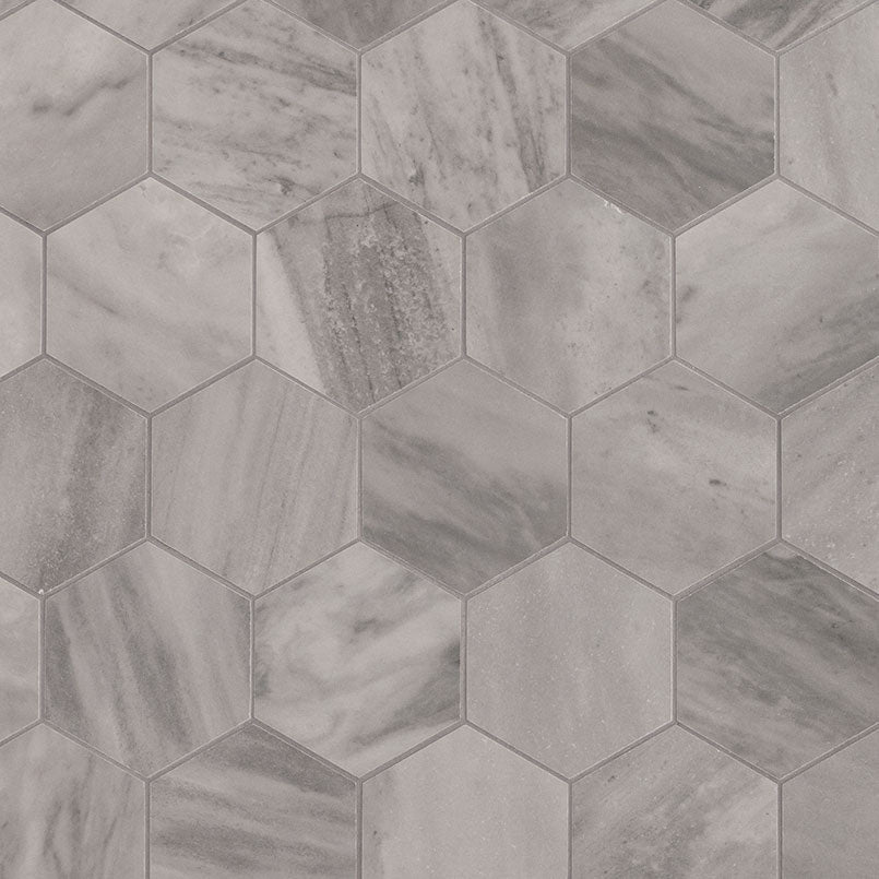 MSI Eden Bardiglio 3 x 3 Matte Porcelain mosaic (NEDEBAR3X3HEX) – MSI product image