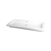 Rubi Arto Countertop White Basin with Overflow White Gloss RTOL120BL