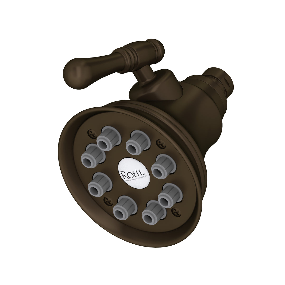 ROHL 4" Multi-Function Showerhead WI0123 - Tuscan Brass