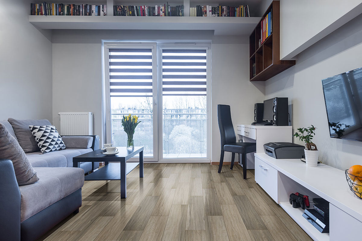 MSI Carolina Timber Beige 6 x 36 Matte Porcelain tile (NCARTIMBEI6X36) – MSI room scene