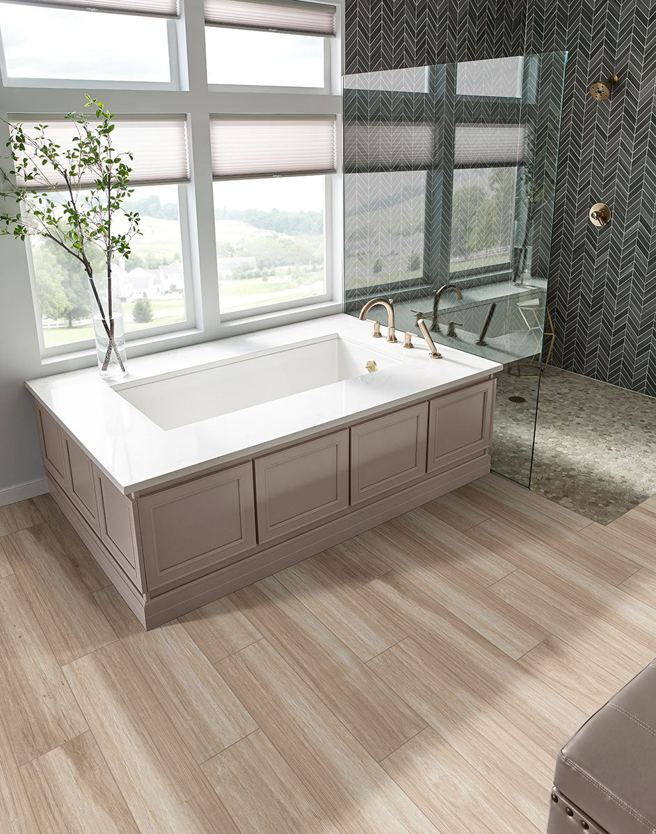 MSI Havenwood Beige 8 x 36 Matte Porcelain tile (NHAVBEI8X36) – MSI room scene