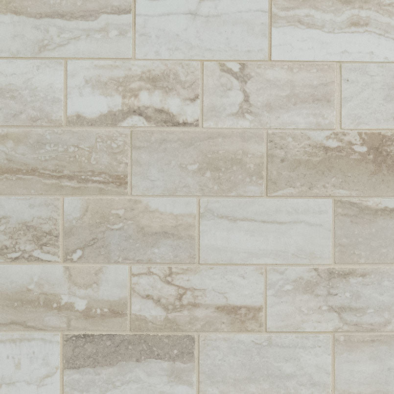MSI Bernini Bianco 2 x 4 Polished Porcelain mosaic (NBERBIA2X4P-N) – MSI product image