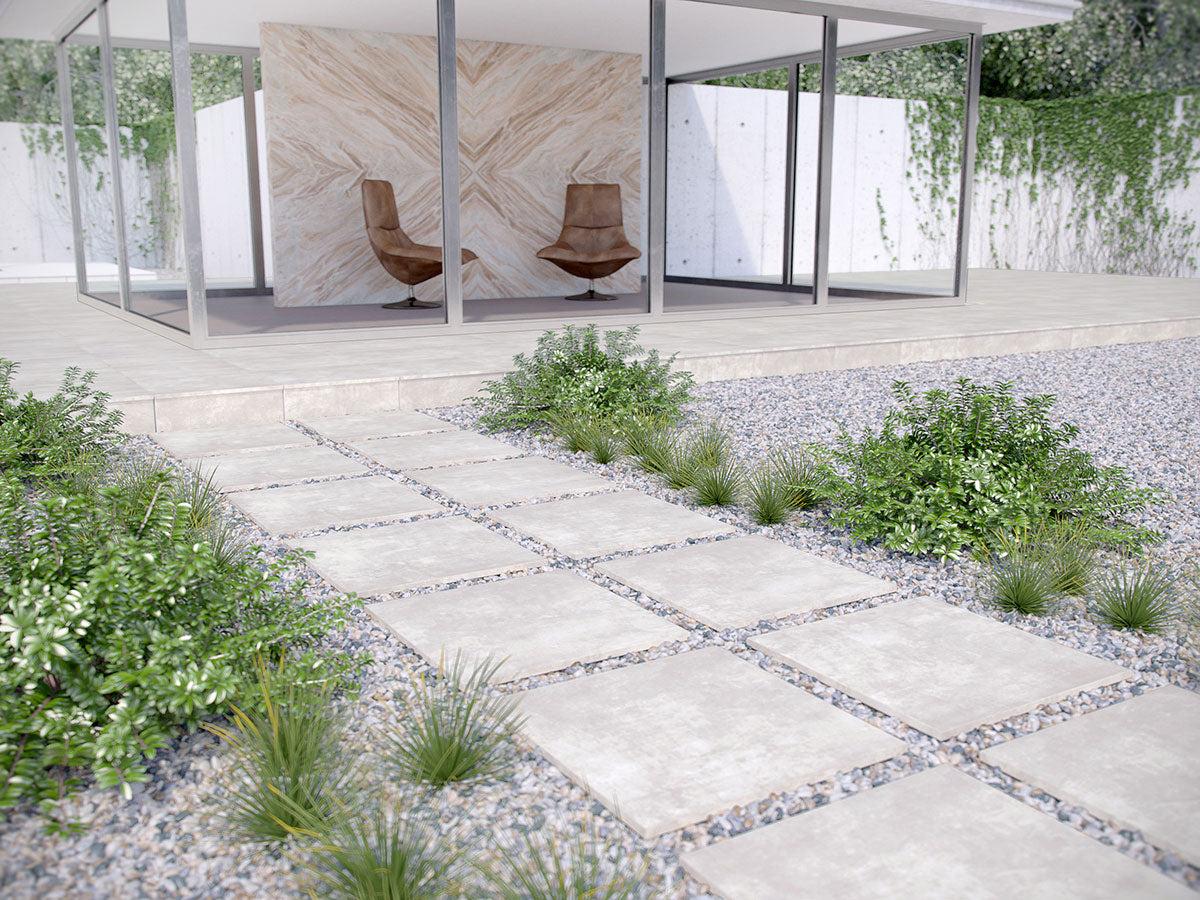 MSI Beton Blanco 13 x 24 Matte Porcelain pool coping (LCOPNBETBLA1324) – MSI room scene