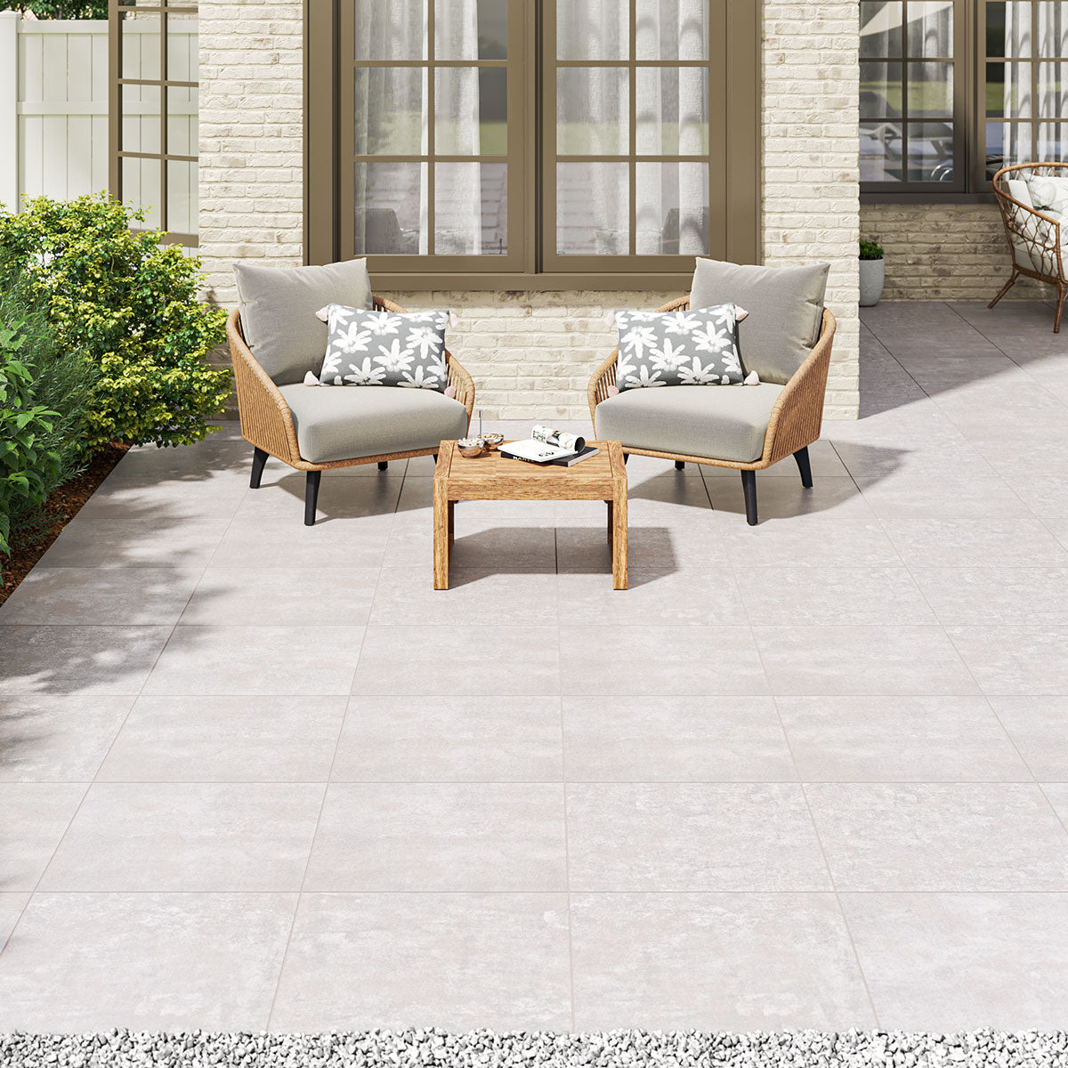 MSI Beton Grey 24 x 24 Matte Porcelain paver (LPAVNBETGRE2424) – MSI room scene