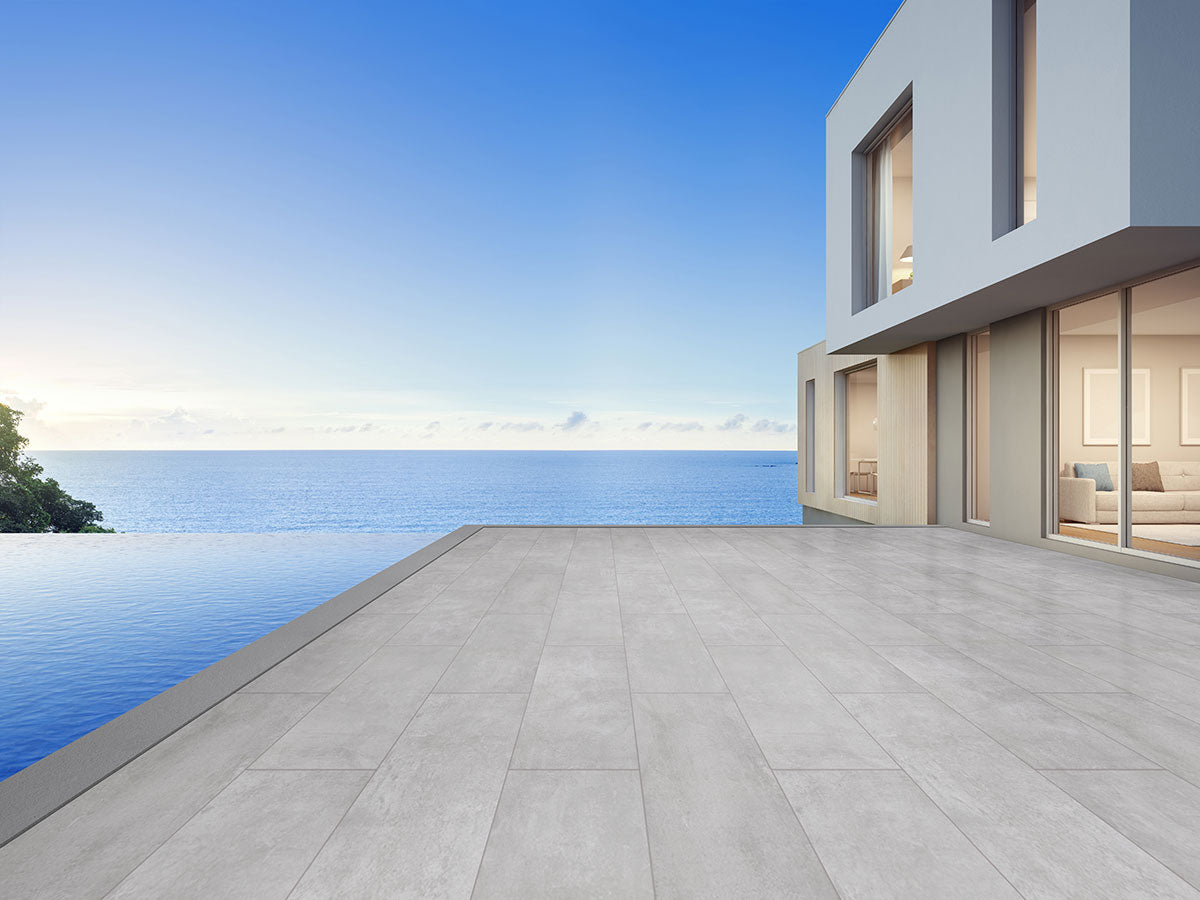 MSI Beton Grey 13 x 24 Matte Porcelain pool coping (LCOPNBETGRE1324) – MSI room scene