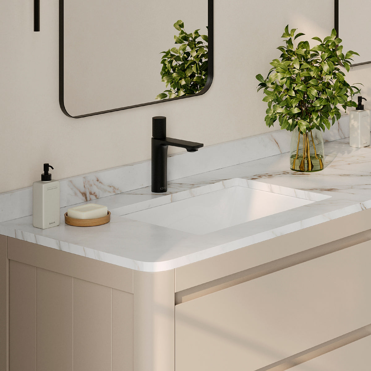 Stylish Sharp 21" White Porcelain Undermount Basin Bathroom Sink with Ceramic Pop Up Drain Included P-203D
