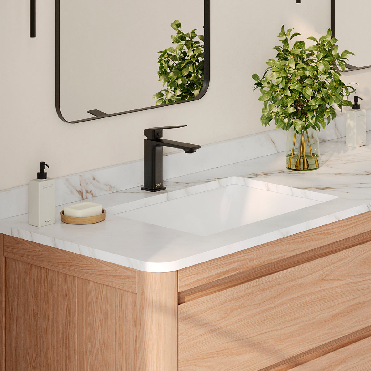 Stylish Chic 20" White Porcelain Undermount Bathroom Sink Unboxed P-200U