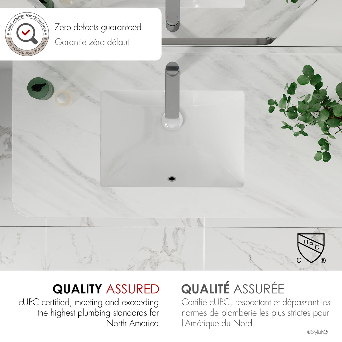 Stylish Trendy 18" White Porcelain Undermount Basin Bathroom Sink with Ceramic Pop Up Drain Included P-201D