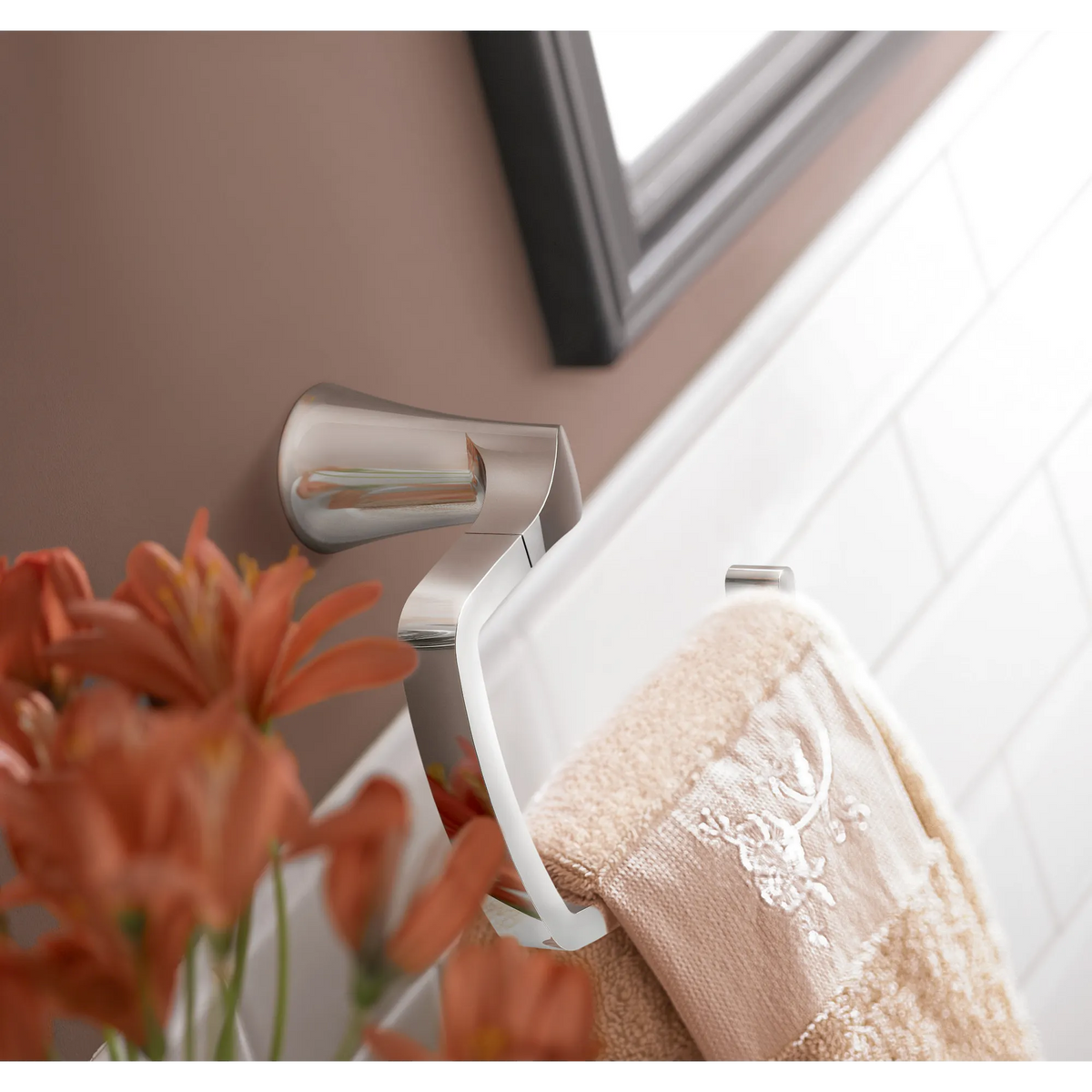 Moen Danika Towel Ring BH2986 in Chrome (BH2986CH) - view 2