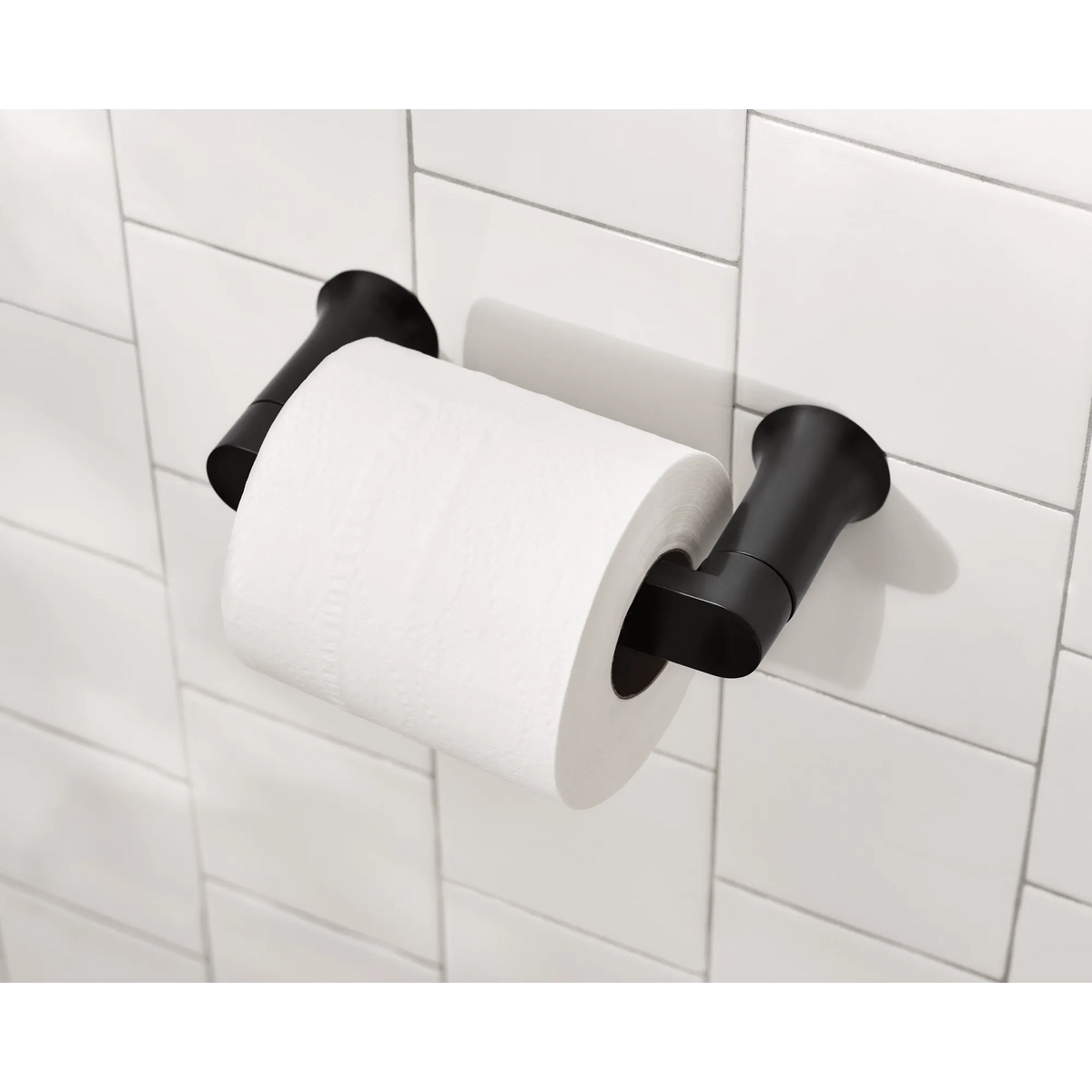 Moen Genta LX Pivoting Toilet Paper Holder BH3808 in Matte Black (BH3808BL) - view 3