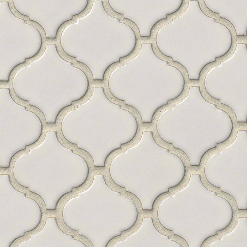 MSI Bianco Arabesque Glossy Porcelain mosaic (SMOT-PT-BIANCO-ARABESQ) – MSI product image