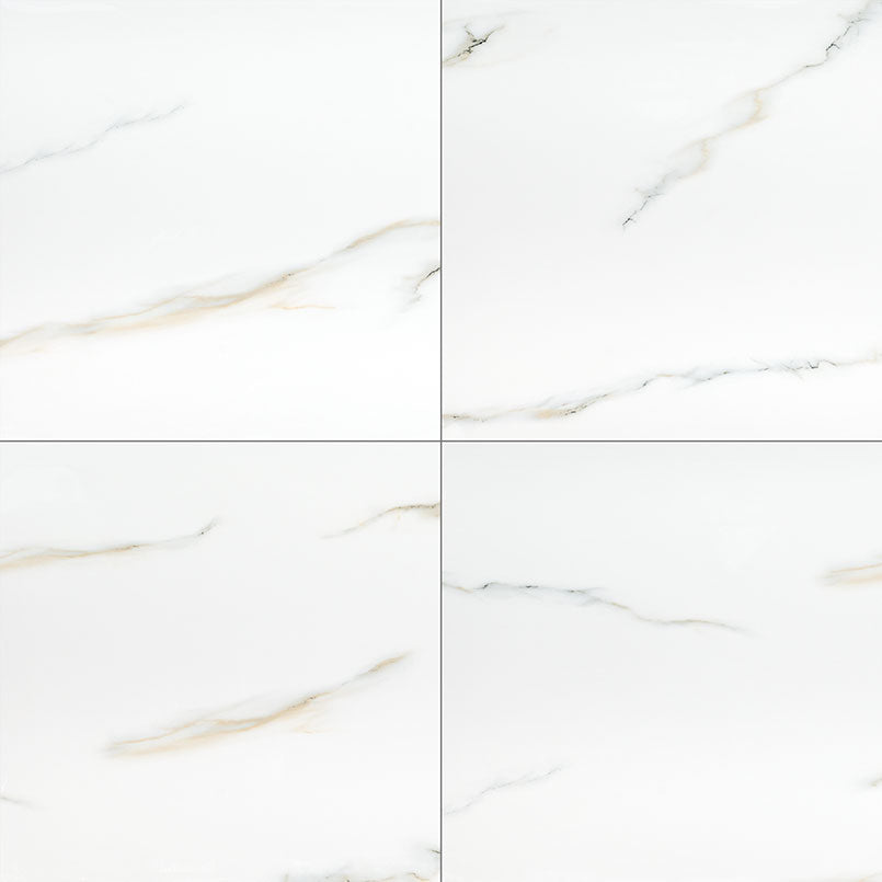 MSI Aria Bianco 24 x 24 Polished Porcelain tile (NARIBIA2424P) – MSI product image