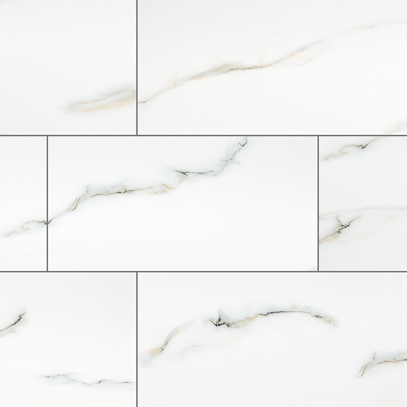 MSI Aria Bianco 12 x 24 Polished Porcelain tile (NARIBIA1224P) – MSI product image
