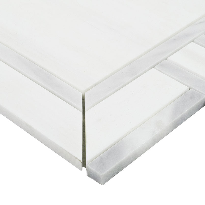 MSI Surfaces Backsplash Bianco Dolomite Alana Polished Mosaic Tile