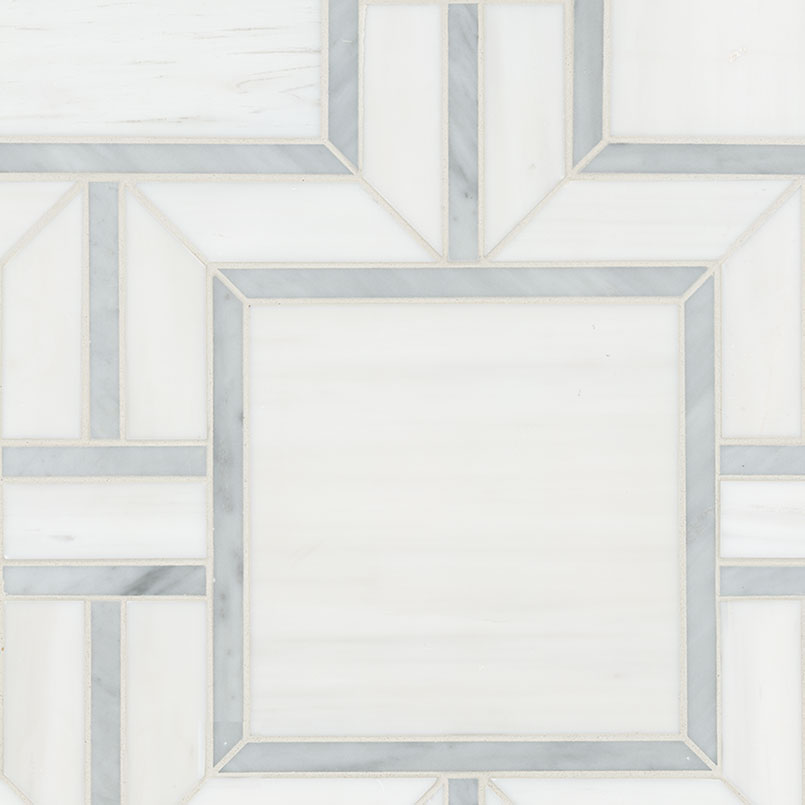MSI Surfaces Backsplash Bianco Dolomite Alana Polished Mosaic Tile