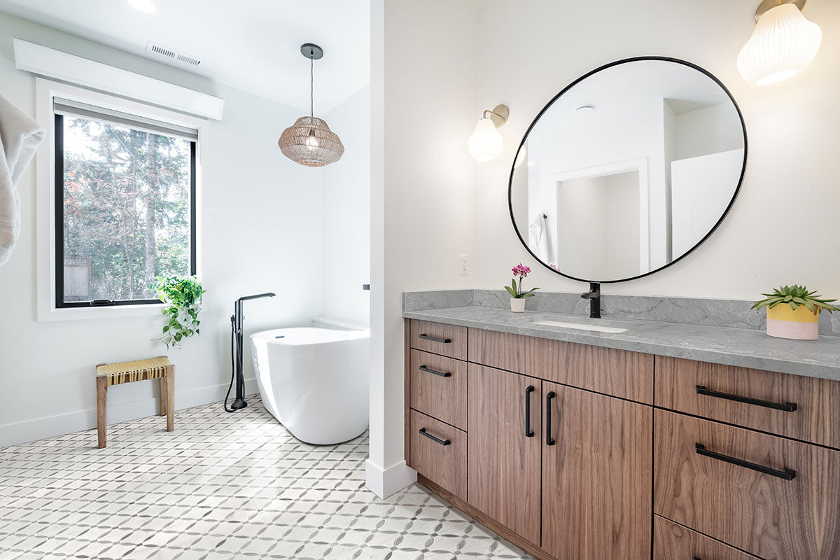 MSI Bianco Dolomite Lola Polished Marble mosaic (SMOT-BIANDOL-LOLP) – MSI room scene