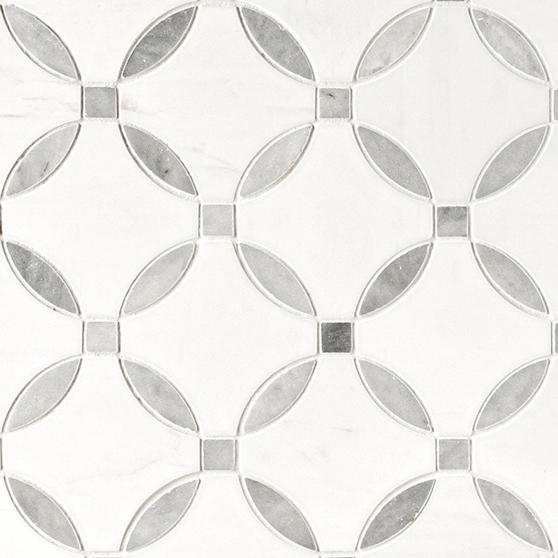 MSI Bianco Dolomite Lola Polished Marble mosaic (SMOT-BIANDOL-LOLP) – MSI product image