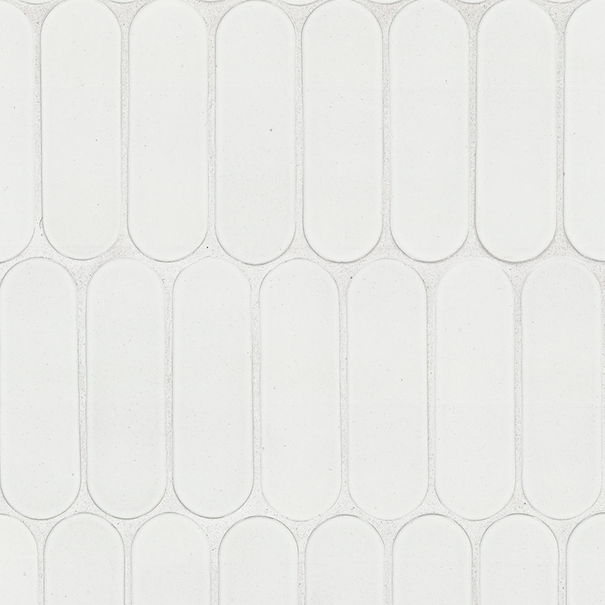 MSI Bianco Ellipse Glossy Glass mosaic (SMOT-GLSELIP-BIAGLO6MM) – MSI product image