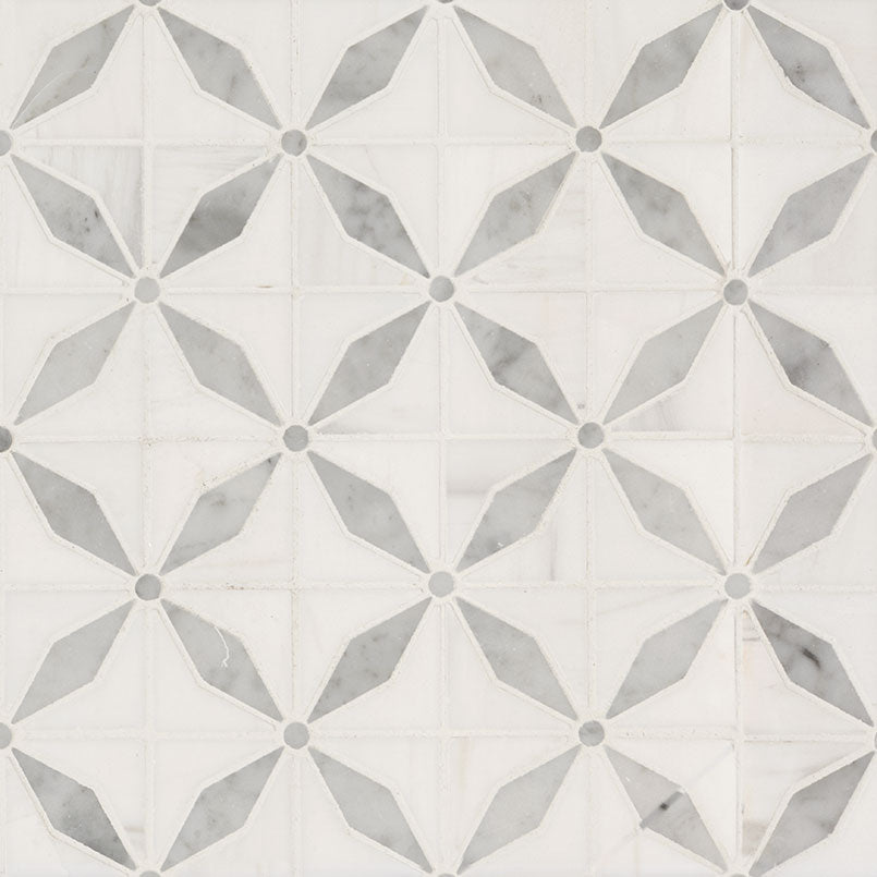 MSI Bianco Starlite Polished Marble mosaic (SMOT-BIANDOL-STARP) – MSI product image