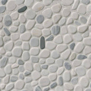 MSI Black and White Pebbles Pattern Tumbled Marble mosaic (THDW1-SH-PEB) – MSI product image