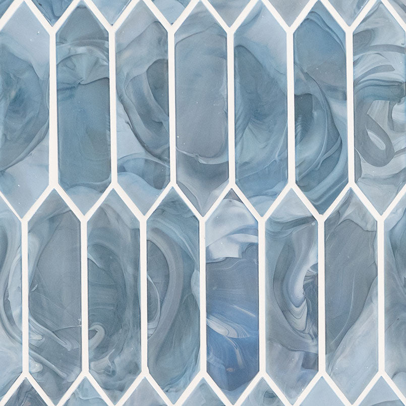 MSI Blue Shimmer Picket Glass mosaic (SMOT-GLSPK-BLUSHI6MM) – MSI product image