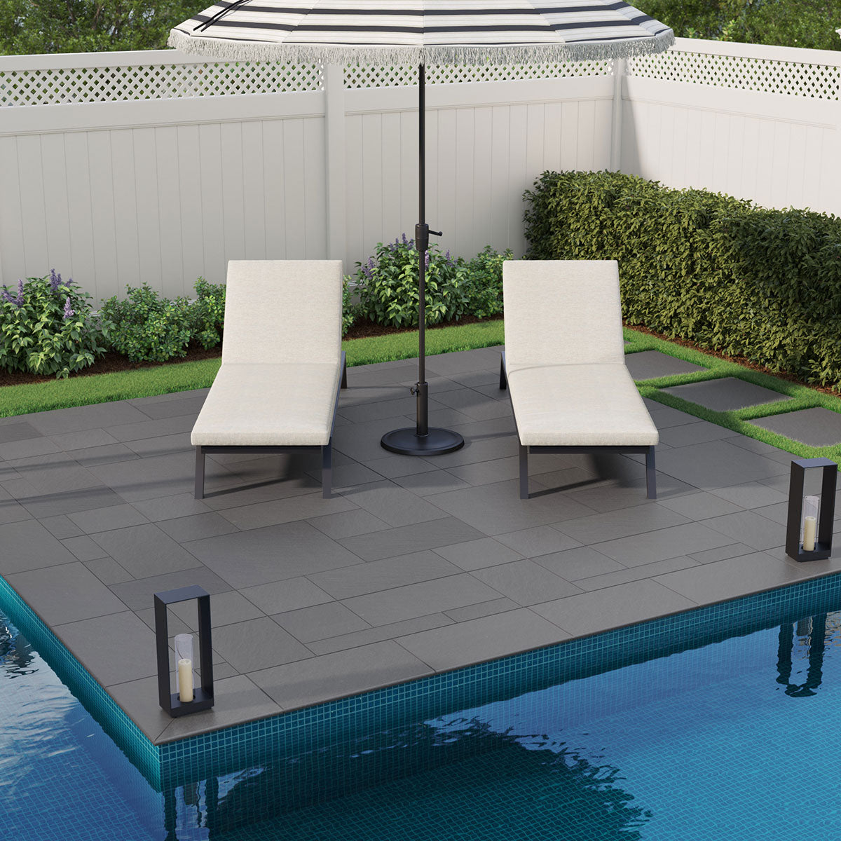 MSI Blue Stone Pattern 2CM Matte Porcelain paver (LPAVNBLUSTOPAT) – MSI room scene