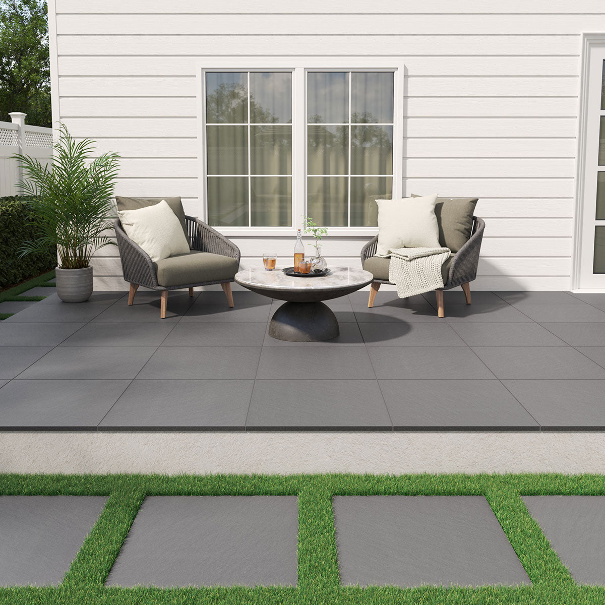 MSI Blue Stone Pattern 2CM Matte Porcelain paver (LPAVNBLUSTOPAT) – MSI room scene