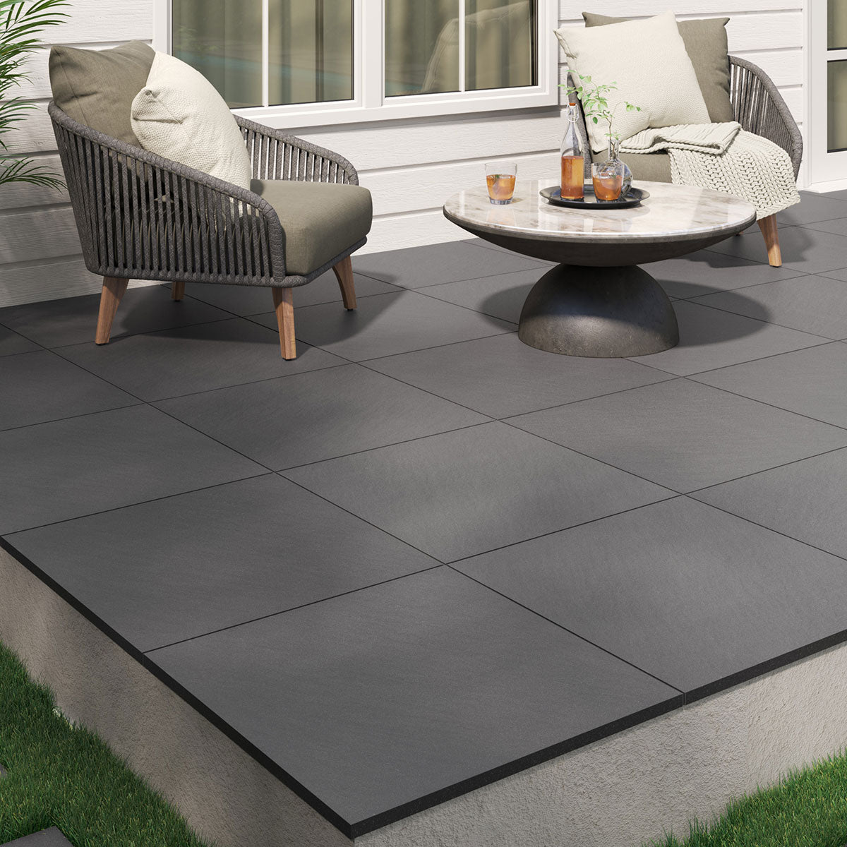 MSI Blue Stone Pattern 2CM Matte Porcelain paver (LPAVNBLUSTOPAT) – MSI room scene