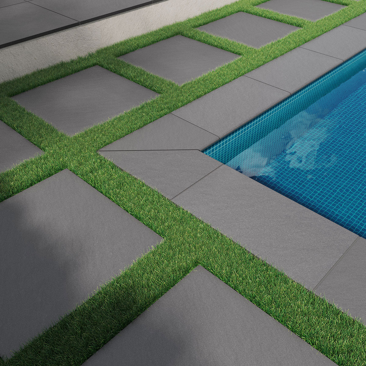 MSI Blue Stone Pattern 2CM Matte Porcelain paver (LPAVNBLUSTOPAT) – MSI room scene