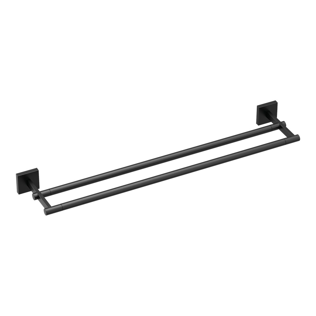 Moen Triva 24" Double Towel Bar BP1822 in Matte Black (BP1822BL)