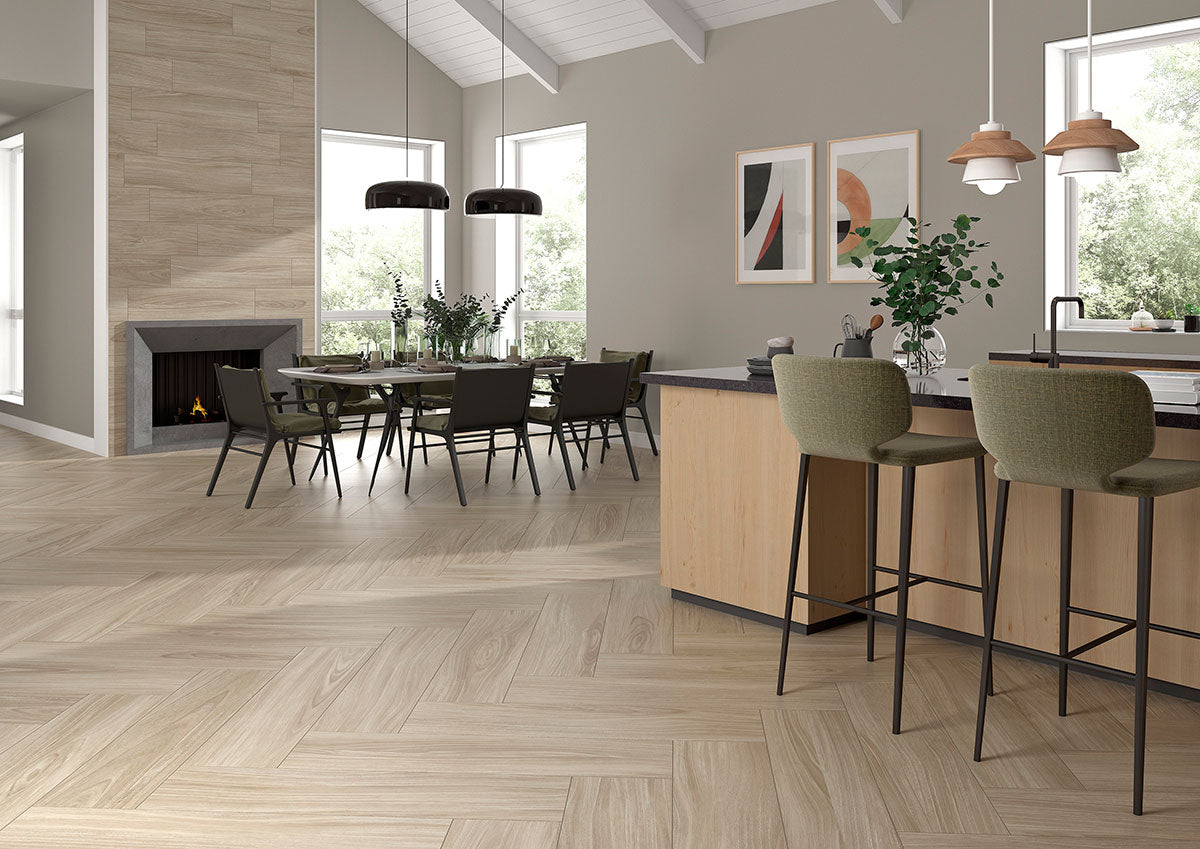 MSI Braxton Saddle 10 x 40 Matte Porcelain tile (NBRASAD10X40) – MSI room scene