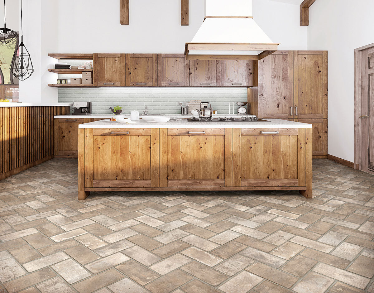 MSI Brickstone Ivory Brick 5 x 10 Matte Porcelain tile (NCAPIVOBRI5X10) – MSI room scene