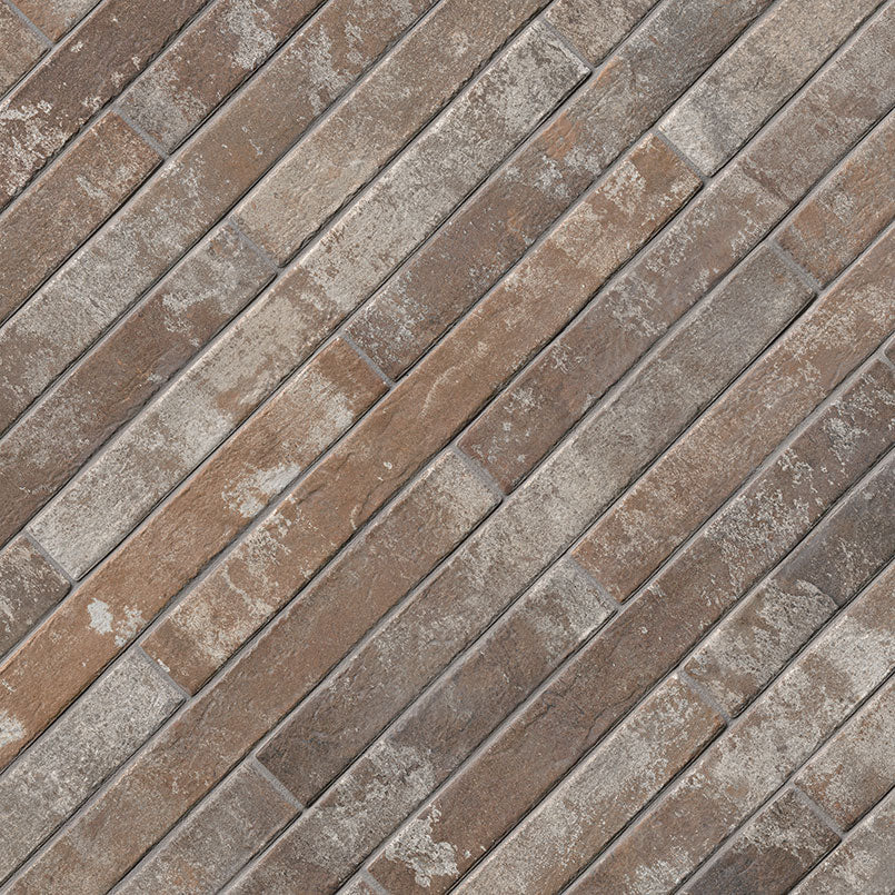 MSI Rustique Red Brick 2 x 18 Matte Porcelain tile (NCAPRUSREDBRI2X18) – MSI product image