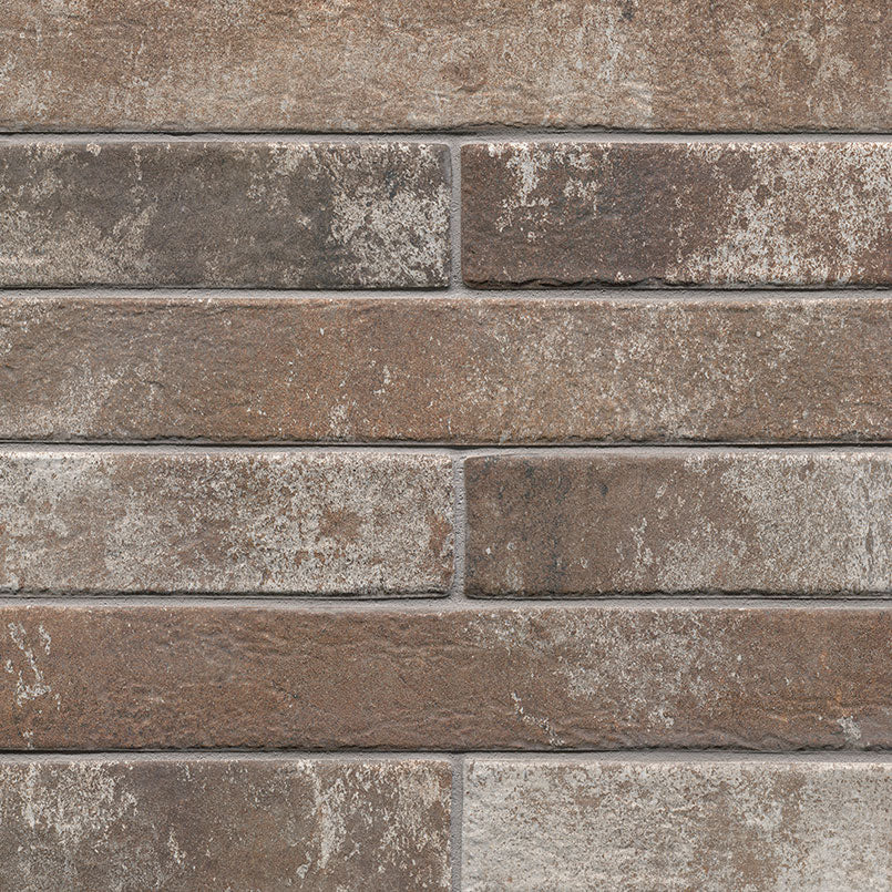 MSI Rustique Red Brick 2 x 18 Matte Porcelain tile (NCAPRUSREDBRI2X18) – MSI product image