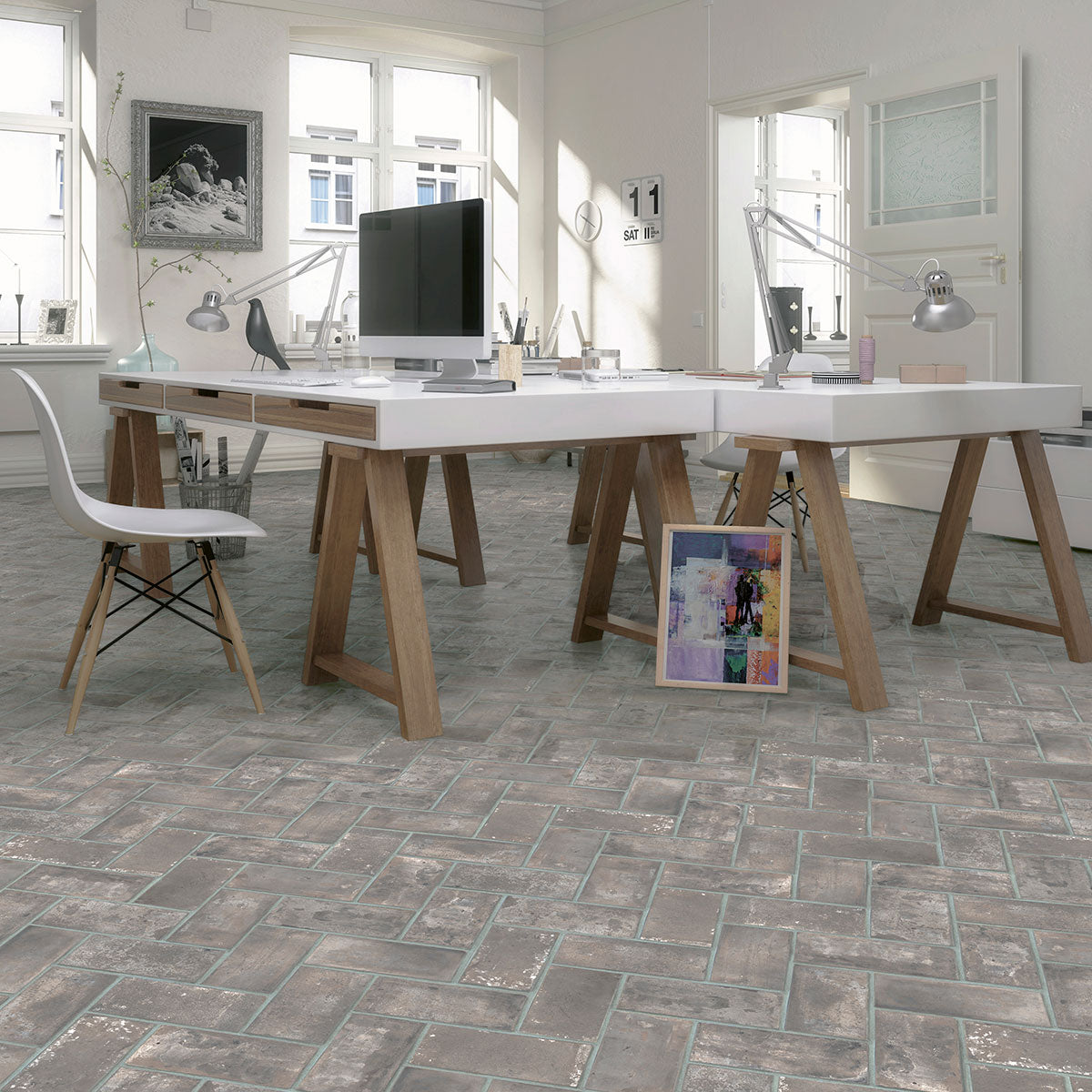 MSI Capella Taupe Brick 5 x 10 Matte Porcelain tile (NCAPTAUBRI5X10) – MSI room scene