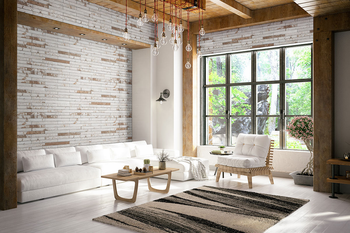 MSI Rustique White Brick 2 x 18 Matte Porcelain tile (NCAPRUSWHIBRI2X18) – MSI room scene