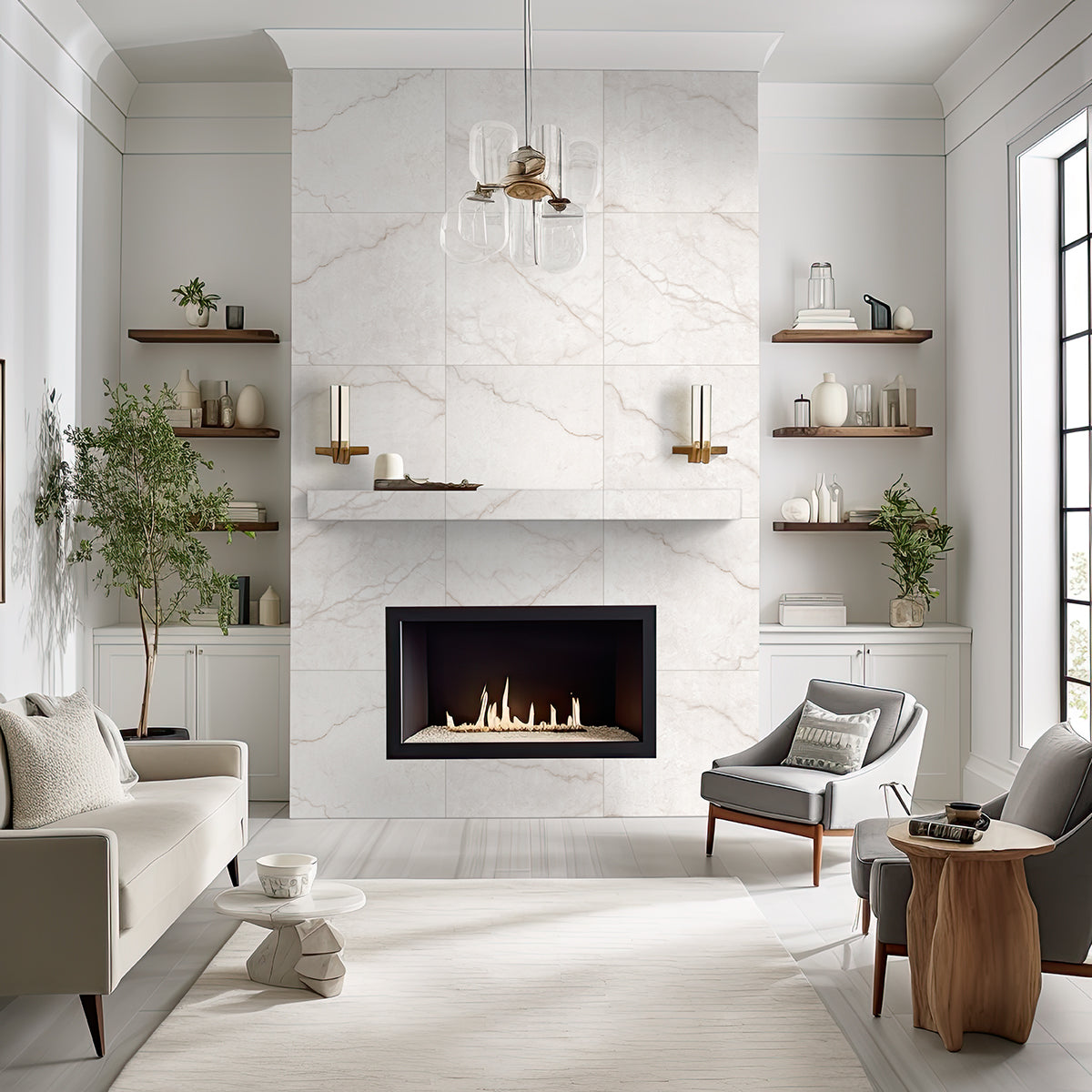 MSI Brighton Gold 12 x 24 Matte Porcelain tile (NBRIGOL1224) – MSI room scene