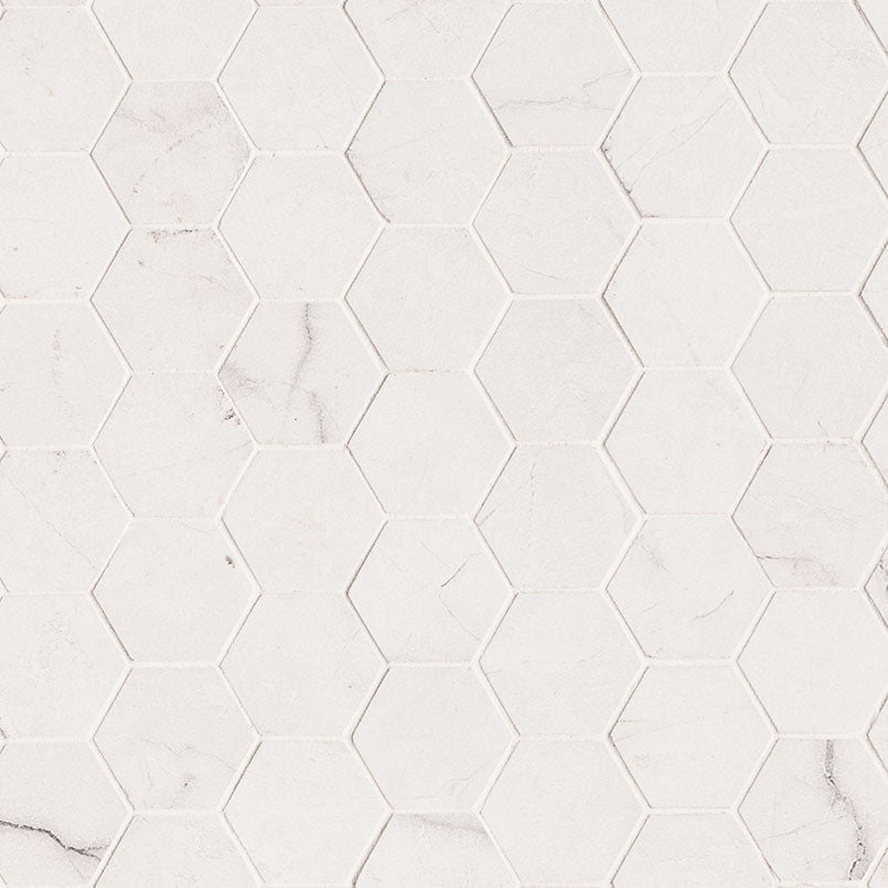 MSI Brighton Grey 2 x 2 Polished Porcelain mosaic (NBRIGRE2X2HEXP) – MSI product image