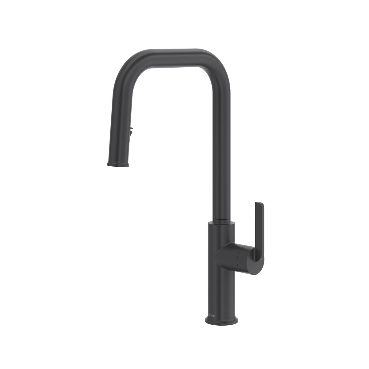 Riobel Authentica Pull-Down Kitchen Faucet with U-Spout - Black (AUSQ201BK)