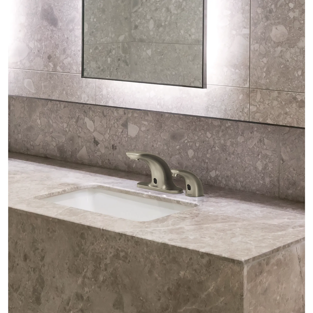 Moen M-Power Foam Soap Dispenser 8558 in Brushed Nickel (8558BN) - view 4