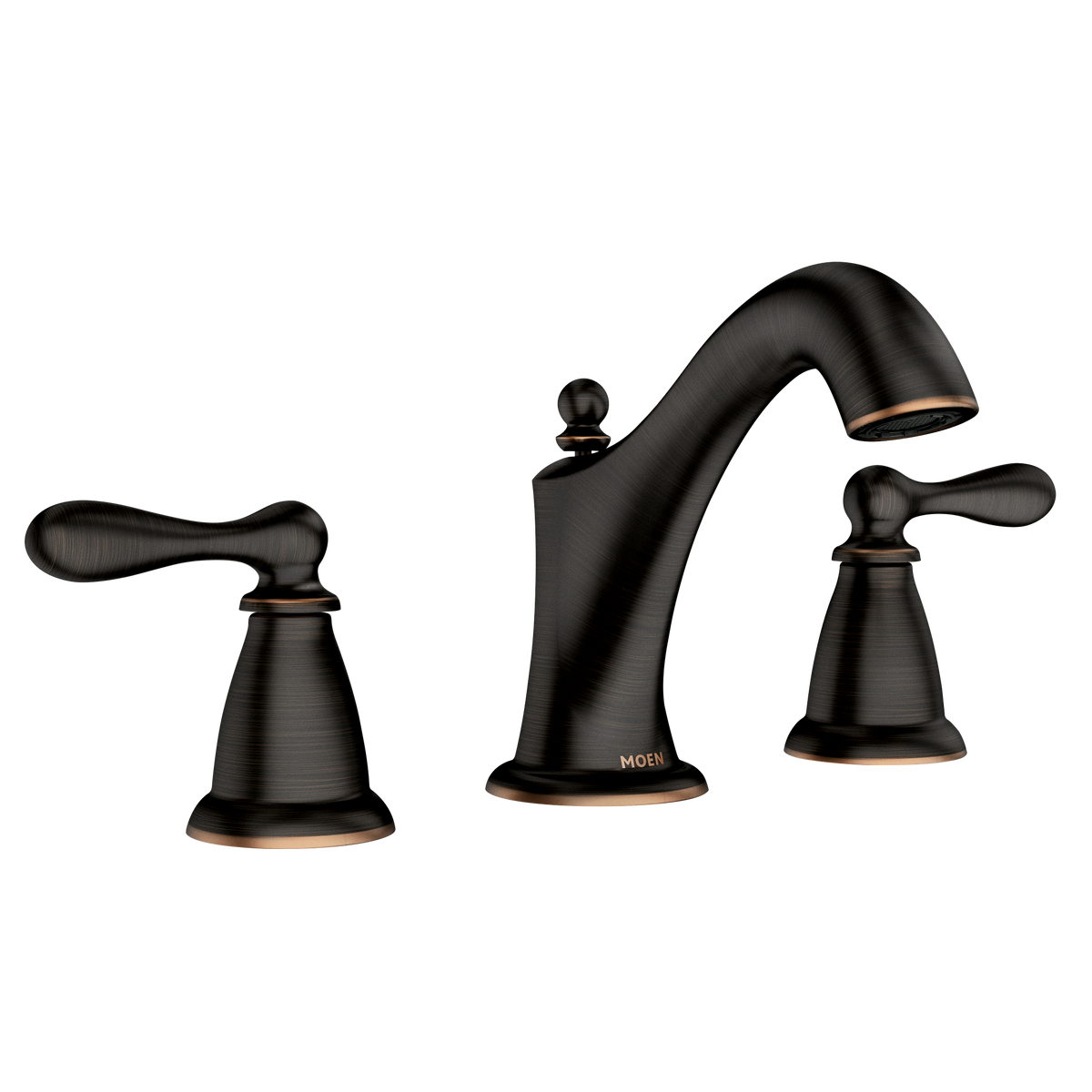 Moen Caldwell Two-Handle High-Arc Bathroom Faucet WS84440 in Mediterranean Bronze (WS84440BRB)
