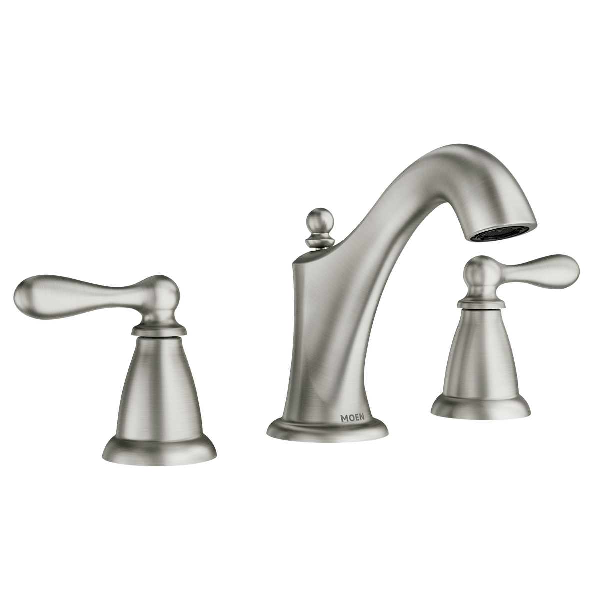 Moen Caldwell Two-Handle High-Arc Bathroom Faucet WS84440 in Spot Resist Brushed Nickel (WS84440SRN)