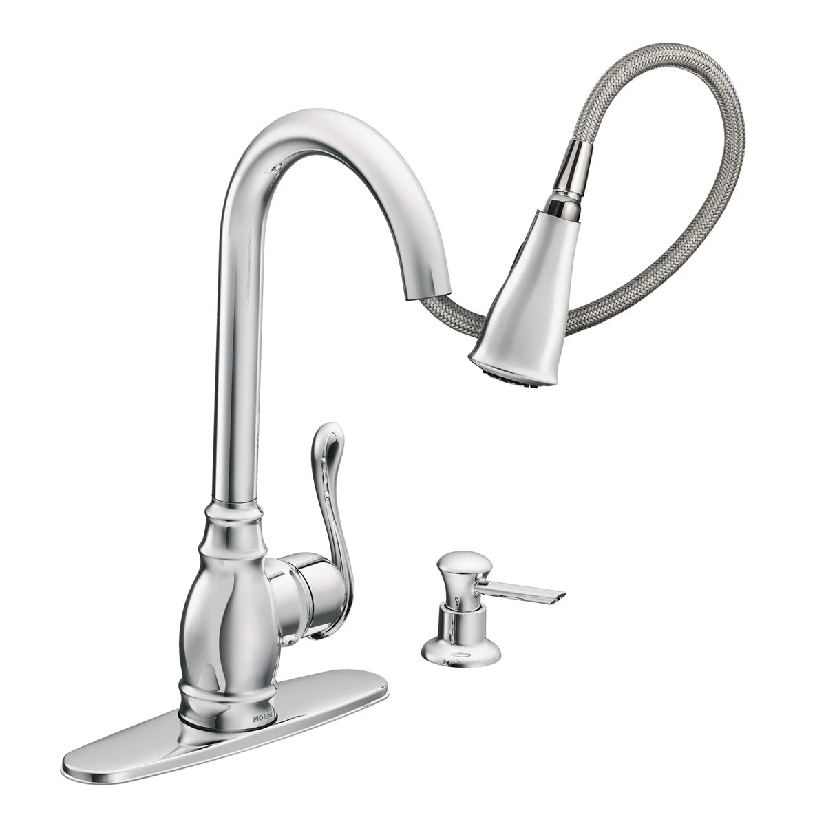 Moen Anabelle Single-Handle High-Arc Pulldown Kitchen Faucet CA87003 in Chrome (CA87003) - view 2