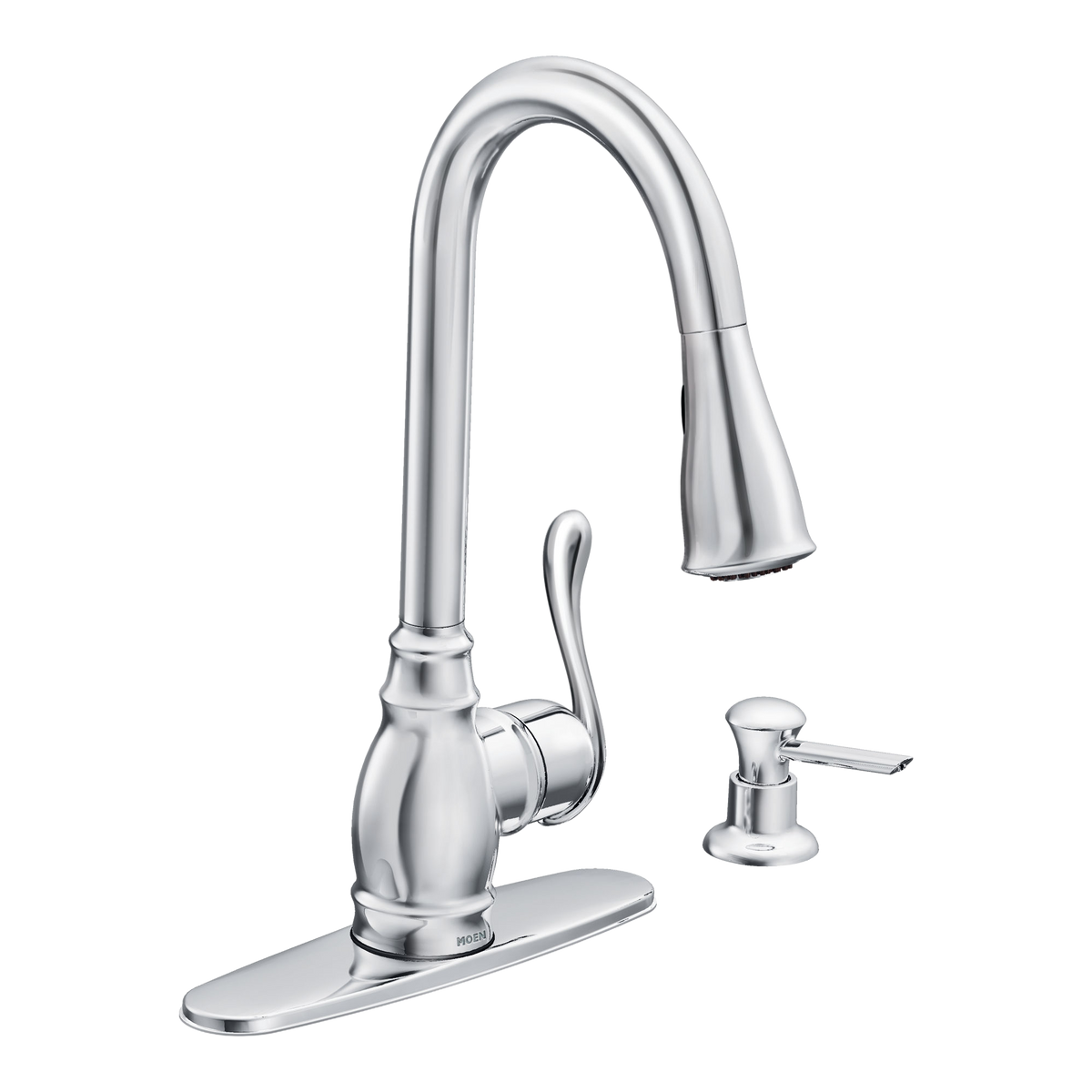 Moen Anabelle Single-Handle High-Arc Pulldown Kitchen Faucet CA87003 in Chrome (CA87003)