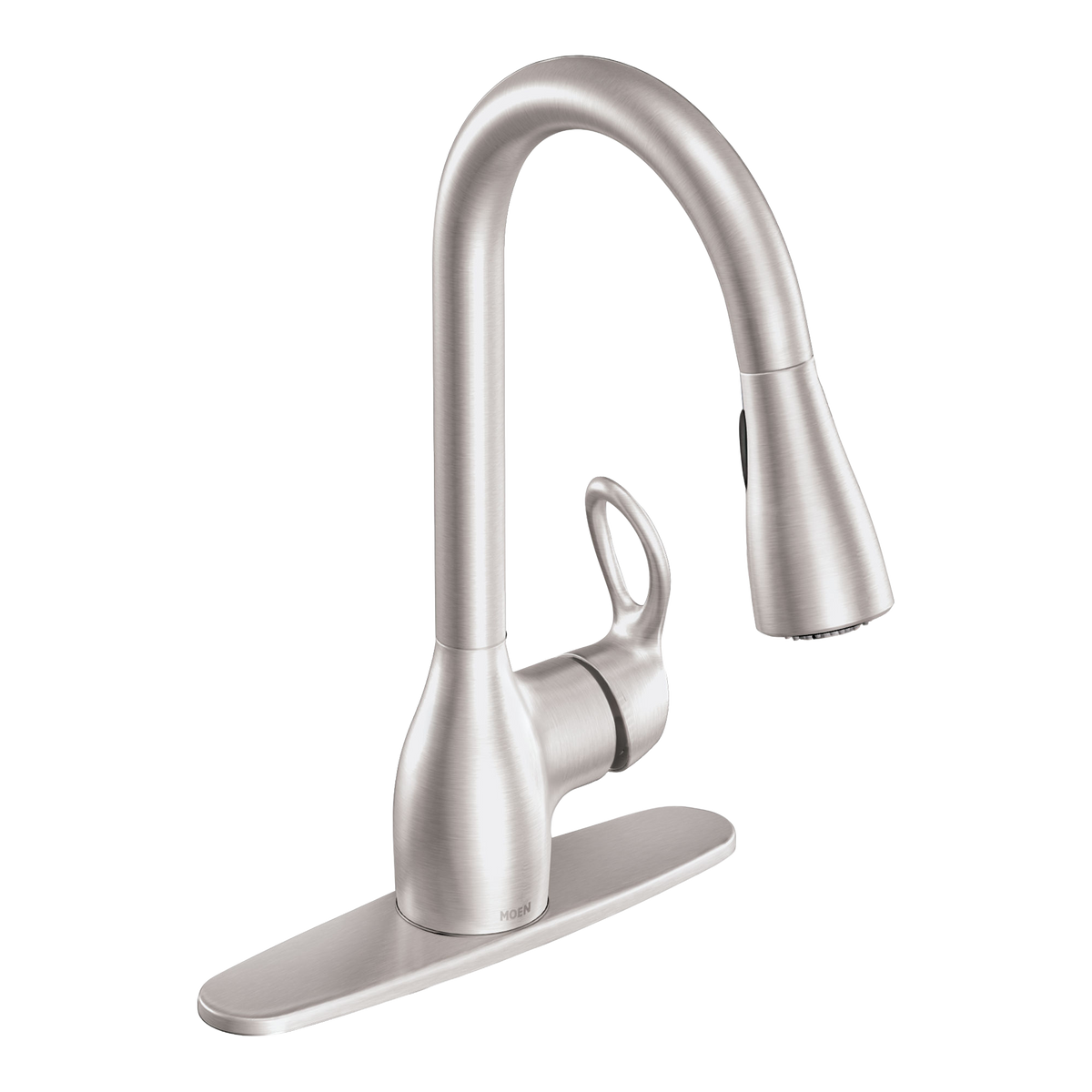 Moen Kleo Single-Handle High-Arc Pulldown Kitchen Faucet CA87011 in Spot Resist Stainless (CA87011SRS)