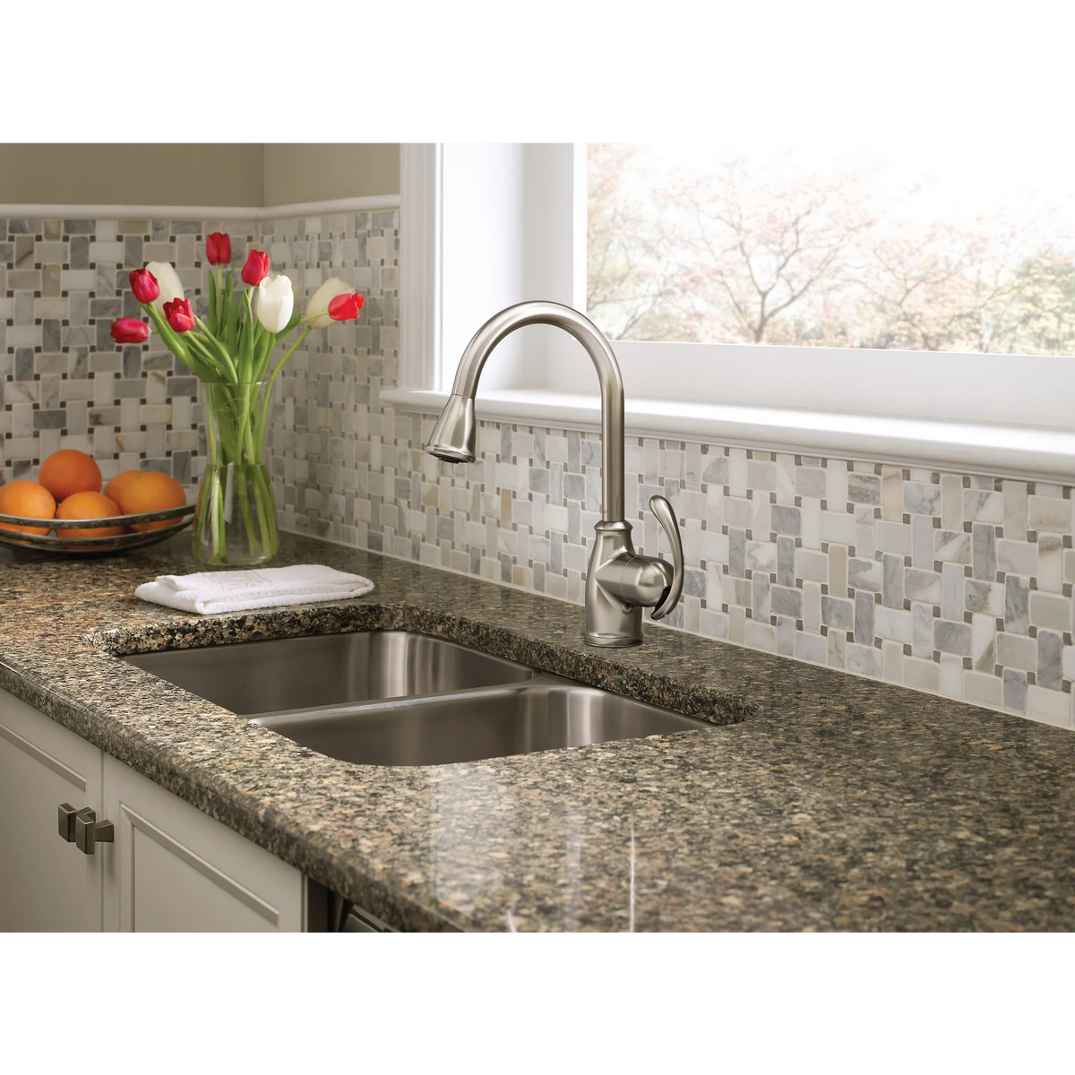 Moen Terrace Single-Handle High-Arc Pulldown Kitchen Faucet CA87055 in Spot Resist Stainless (CA87055SRS) - view 3